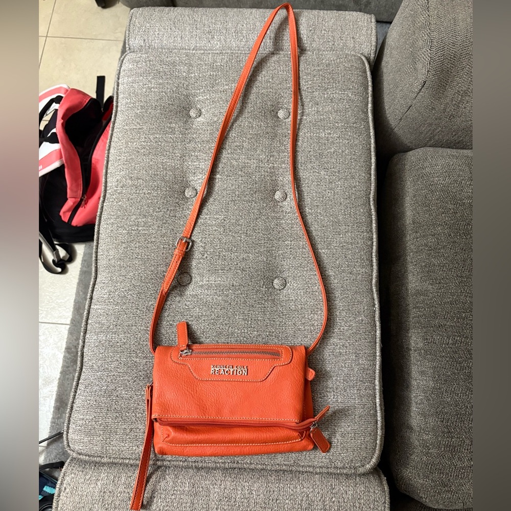 Kenneth Cole Reaction Orange Compact Crossbody Bag